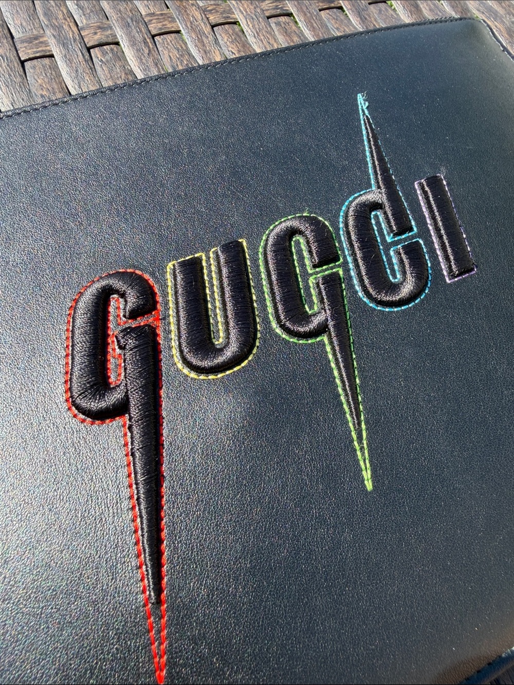 NWOT Gucci Blade Embroidered Pouch - Picture 2 of 8